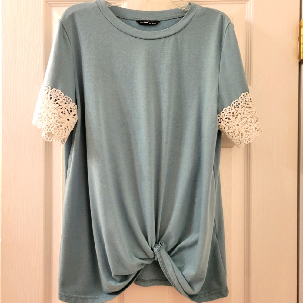 Women's tie front blouse